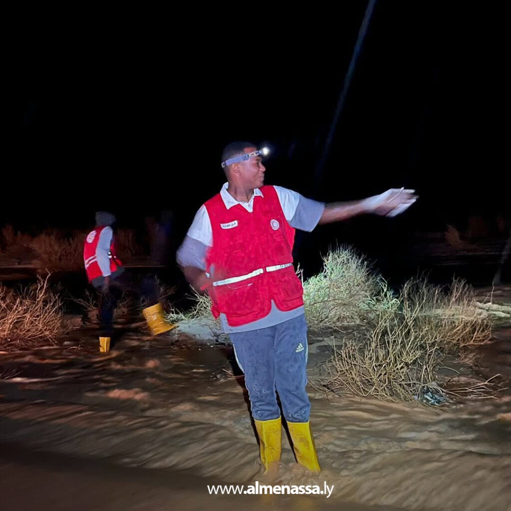 Extra 123 نزوح 250 عائلة في غات جراء السيول والهلال الأحمر يباشر المتابعة الميدانية
