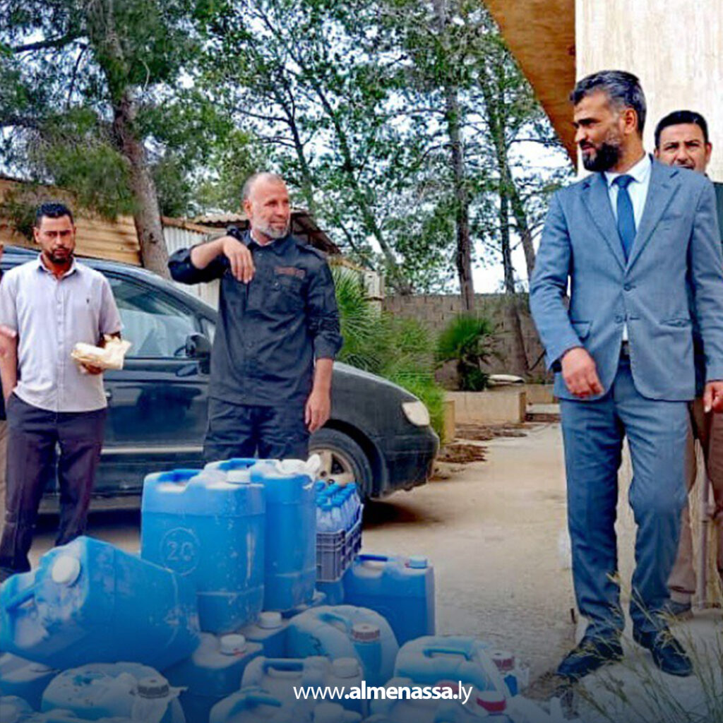 Extra 98 إتلاف كمية من الخمور والمخدرات في المرقب