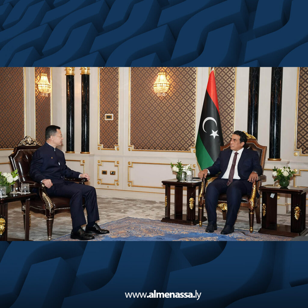 Extra 14.jpg4 14 المنفي يتسلّم أوراق اعتماد سفير الصين الجديد لدى ليبيا