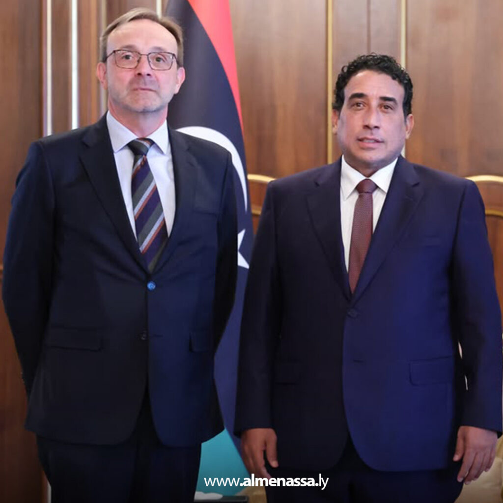 Extra 4 المنفي يودّع السفير البلجيكي ويشيد بدوره في تطوير العلاقات بين طرابلس وبروكسل