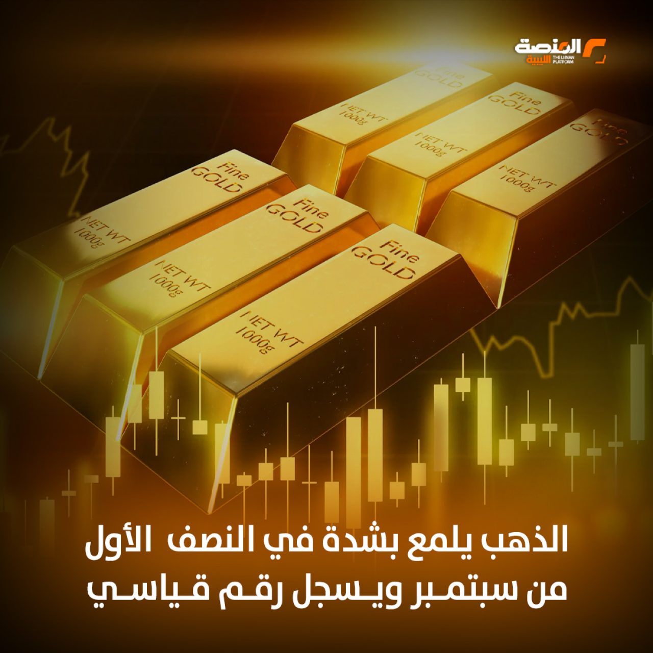 الذهب يلمع بشدة في النصف الأول من سبتمبر ويسجل رقم قياسي