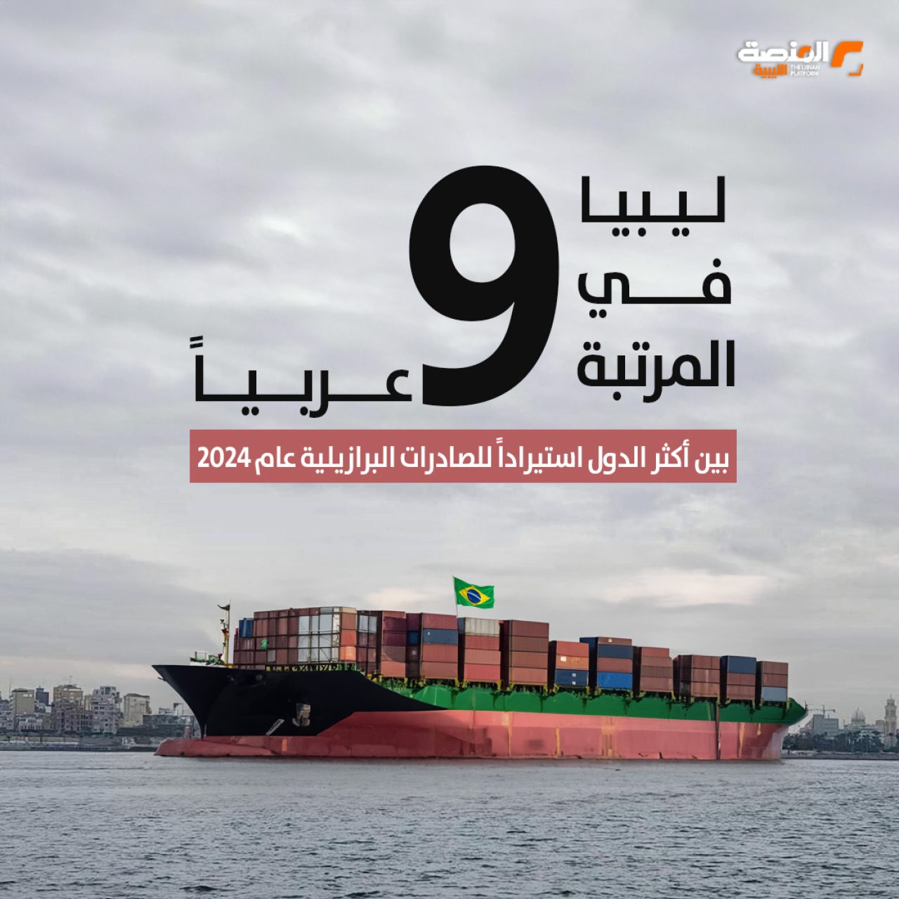 ليبيا في المرتبة 9 عربياً.. بين أكثر الدول استيراداً للصادرات البرازيلية عام 2024