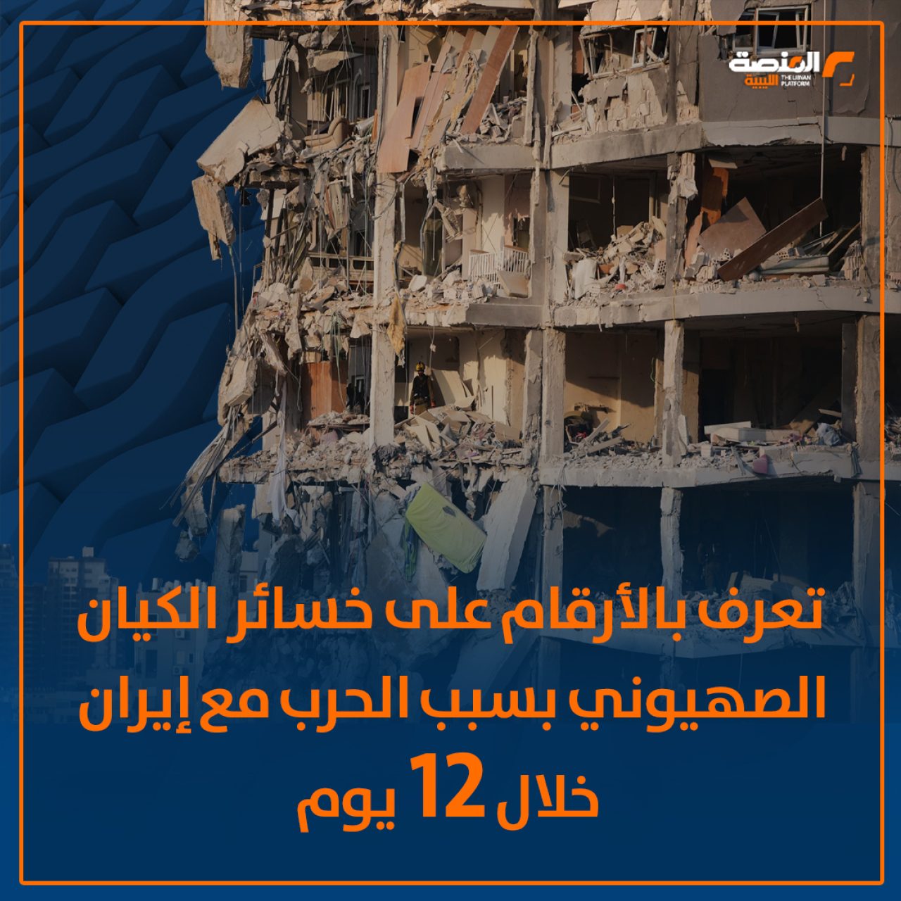 خسائر ضخمة للكيان الصهيوني بسبب الحرب مع إيران