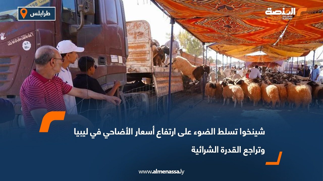 شينخوا تسلط الضوء على ارتفاع أسعار الأضاحي في ليبيا وتراجع القدرة الشرائية