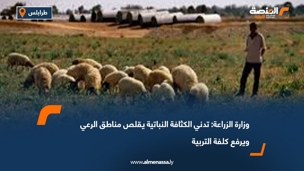 وزارة الزراعة: تدني الكثافة النباتية يقلص مناطق الرعي ويرفع كلفة التربية