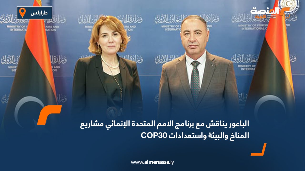 الباعور يناقش مع برنامج الامم المتحدة الإنمائي مشاريع المناخ والبيئة واستعدادات COP30