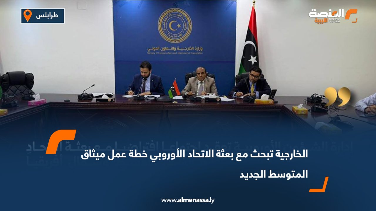 الخارجية تبحث مع بعثة الاتحاد الأوروبي خطة عمل ميثاق المتوسط الجديد