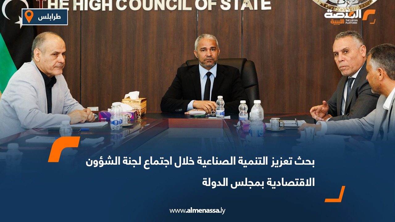 بحث تعزيز التنمية الصناعية خلال اجتماع لجنة الشؤون الاقتصادية بمجلس الدولة