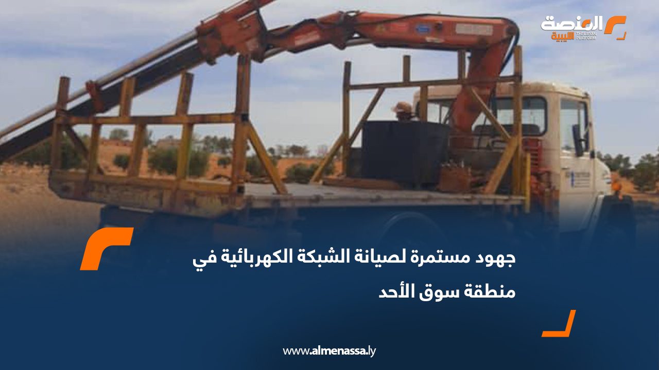 جهود مستمرة لصيانة الشبكة الكهربائية في منطقة سوق الأحد