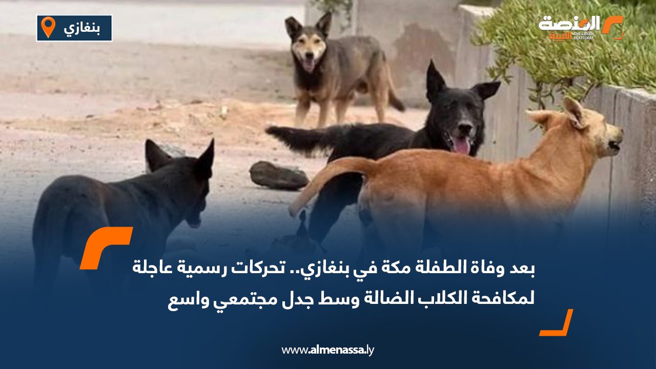 بعد وفاة الطفلة مكة في بنغازي.. تحركات رسمية عاجلة لمكافحة الكلاب الضالة وسط جدل مجتمعي واسع