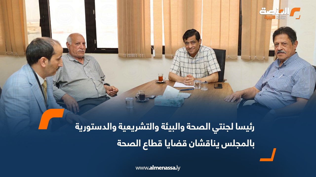 رئيسا لجنتي الصحة والبيئة والتشريعية والدستورية بالمجلس يناقشان قضايا قطاع الصحة