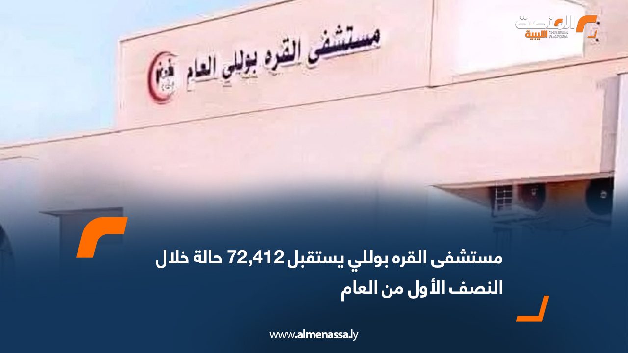 مستشفى القره بوللي يستقبل 72,412 حالة خلال النصف الأول من العام