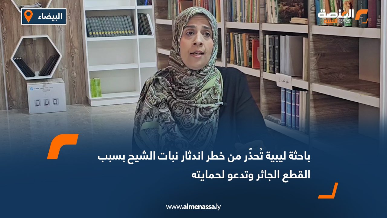 باحثة ليبية تُحذّر من خطر اندثار نبات الشيح بسبب القطع الجائر وتدعو لحمايته