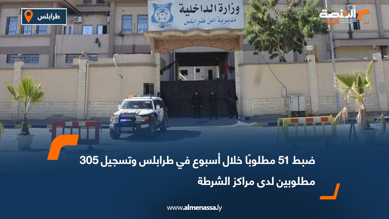 ضبط 51 مطلوبًا خلال أسبوع في طرابلس وتسجيل 305 مطلوبين لدى مراكز الشرطة