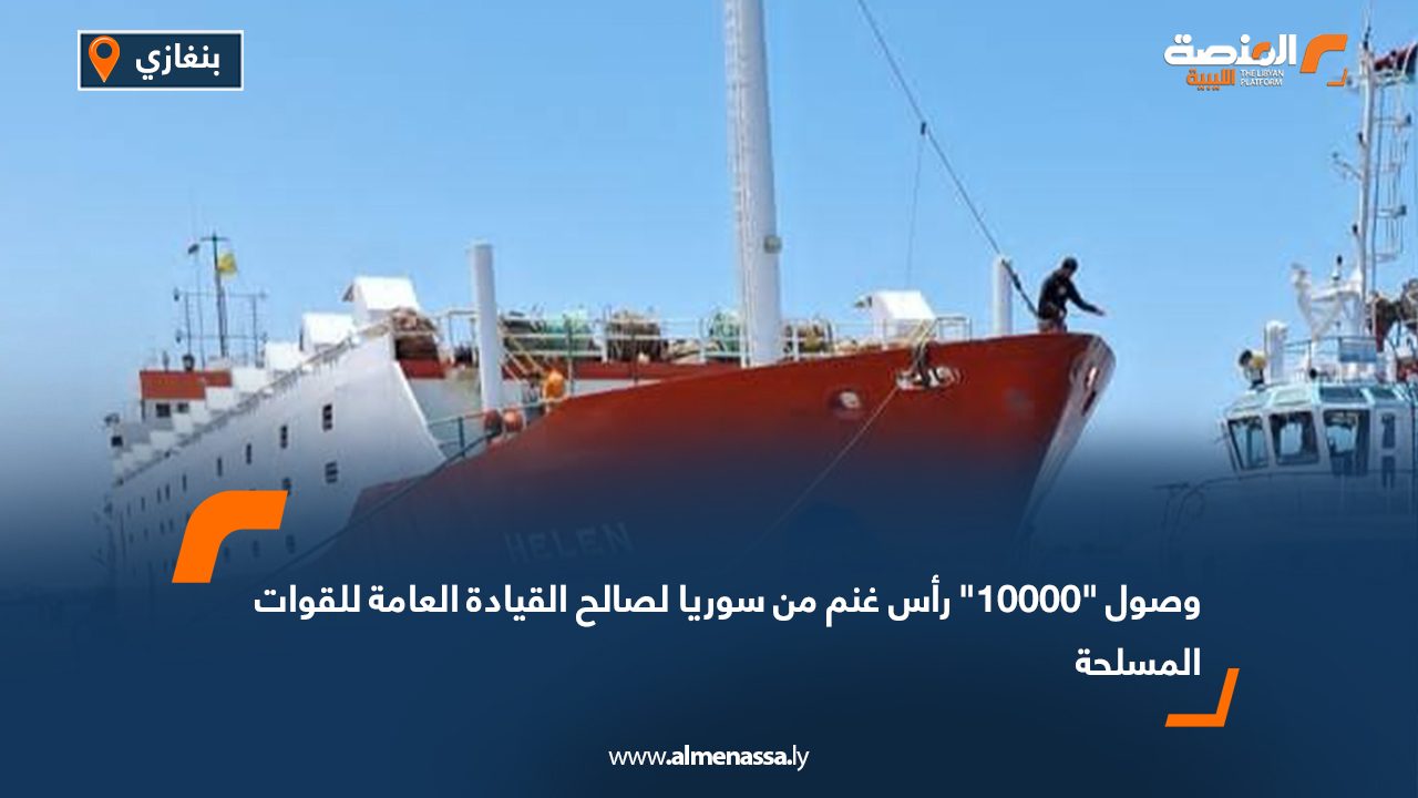 وصول "10000" رأس غنم من سوريا لصالح القيادة العامة للقوات المسلحة