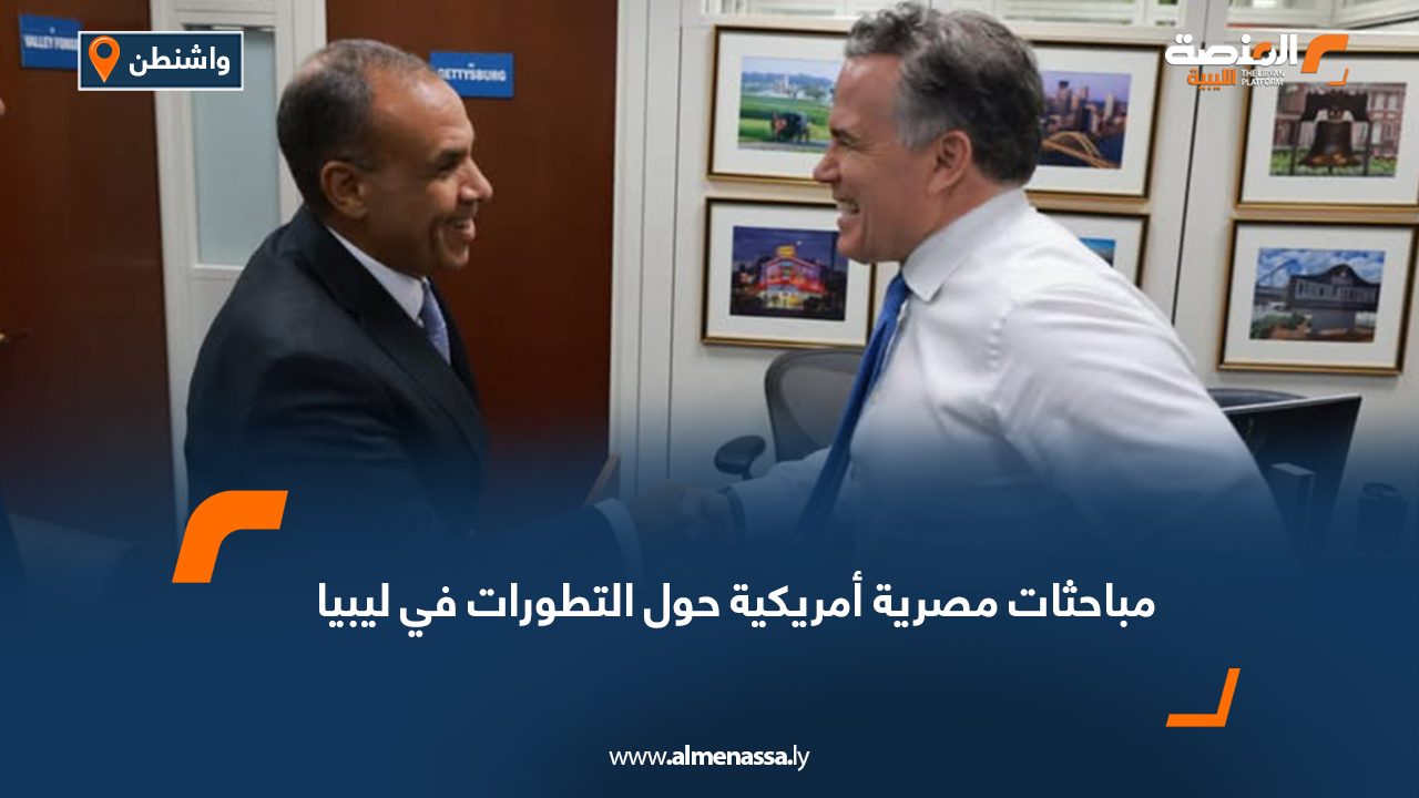 مباحثات مصرية أمريكية حول التطورات في ليبيا