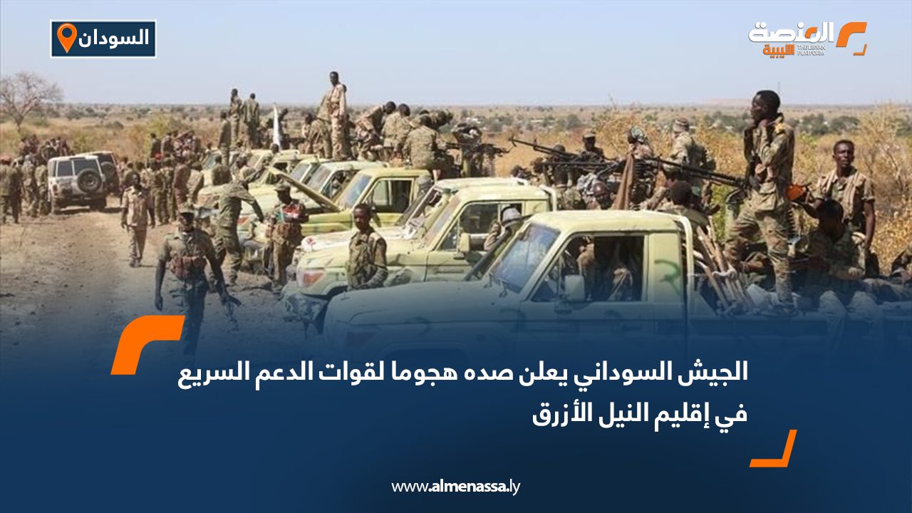 الجيش السوداني يعلن صده هجوما لقوات الدعم السريع في إقليم النيل الأزرق