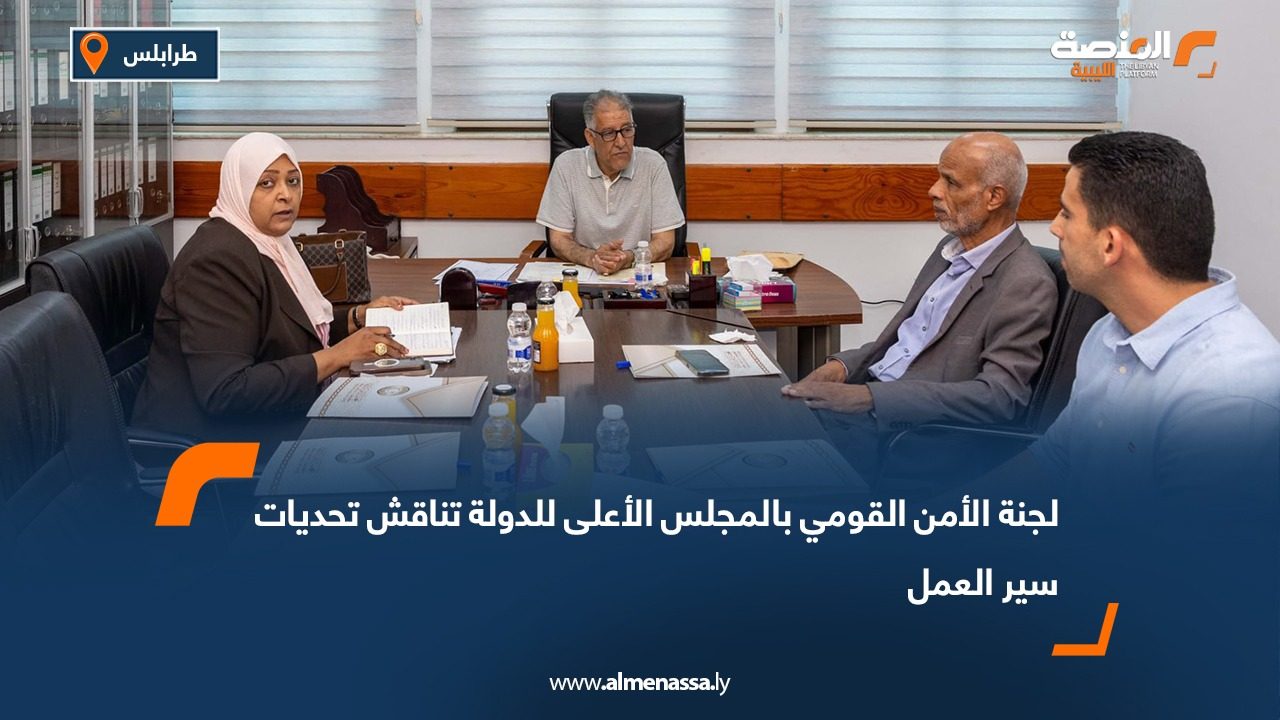 لجنة الأمن القومي بالمجلس الأعلى للدولة تناقش تحديات سير العمل