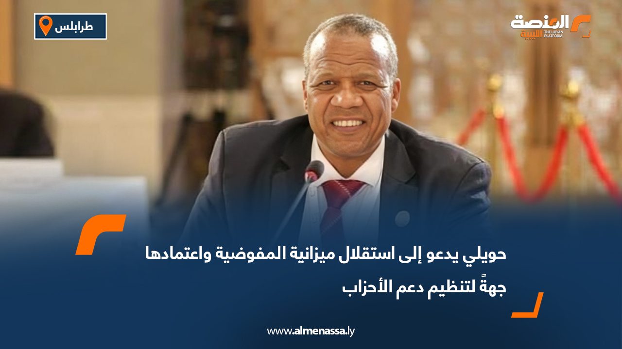 حويلي يدعو إلى استقلال ميزانية المفوضية واعتمادها جهةً لتنظيم دعم الأحزاب