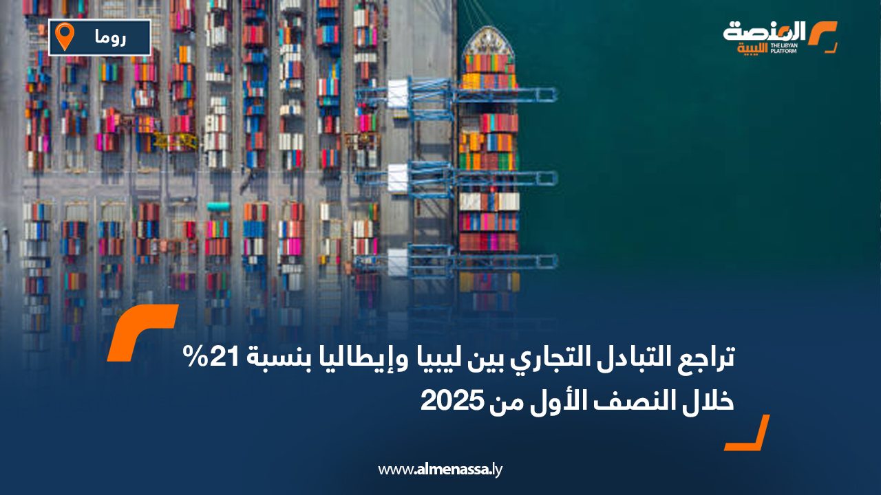 تراجع التبادل التجاري بين ليبيا وإيطاليا بنسبة 21% خلال النصف الأول من 2025