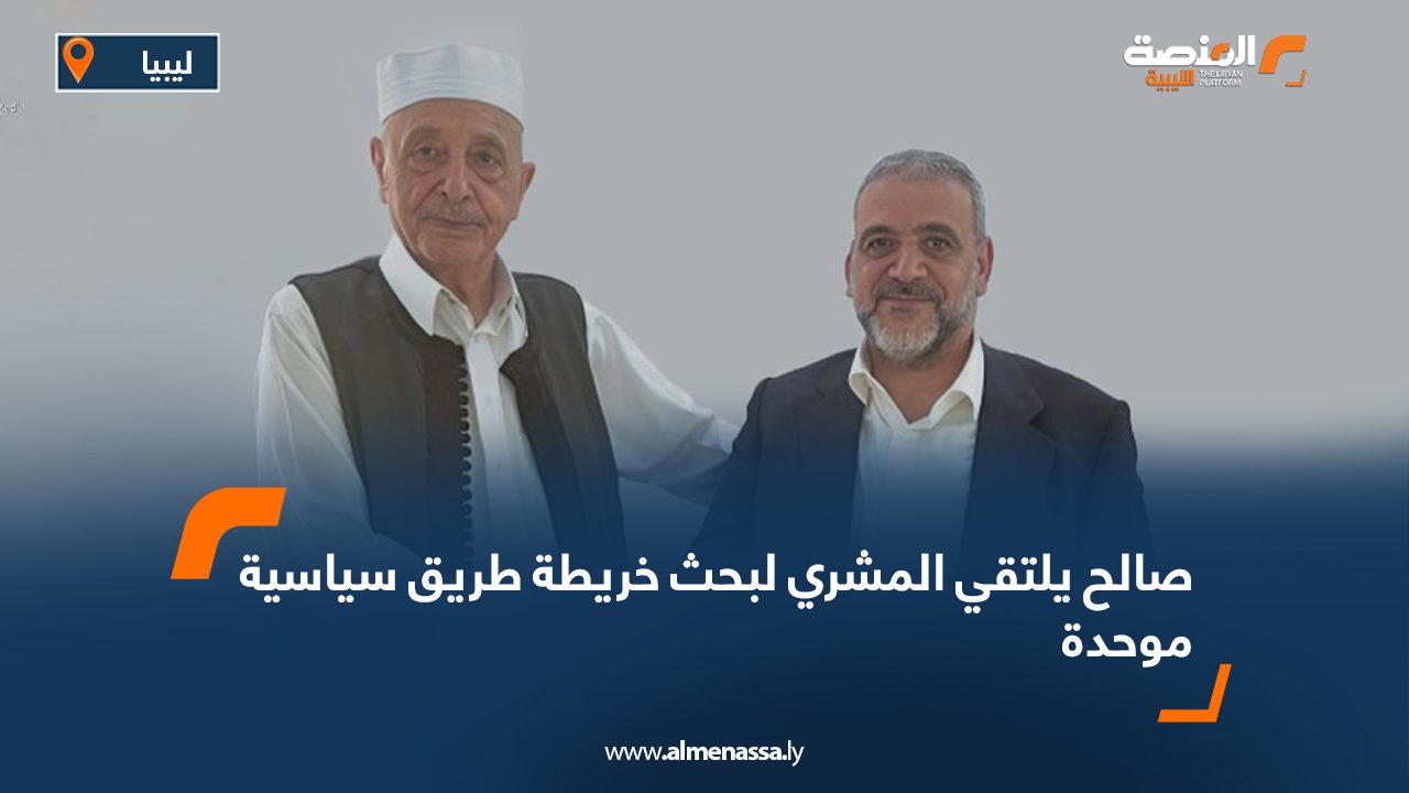 صالح يلتقي المشري لبحث خريطة طريق سياسية موحدة