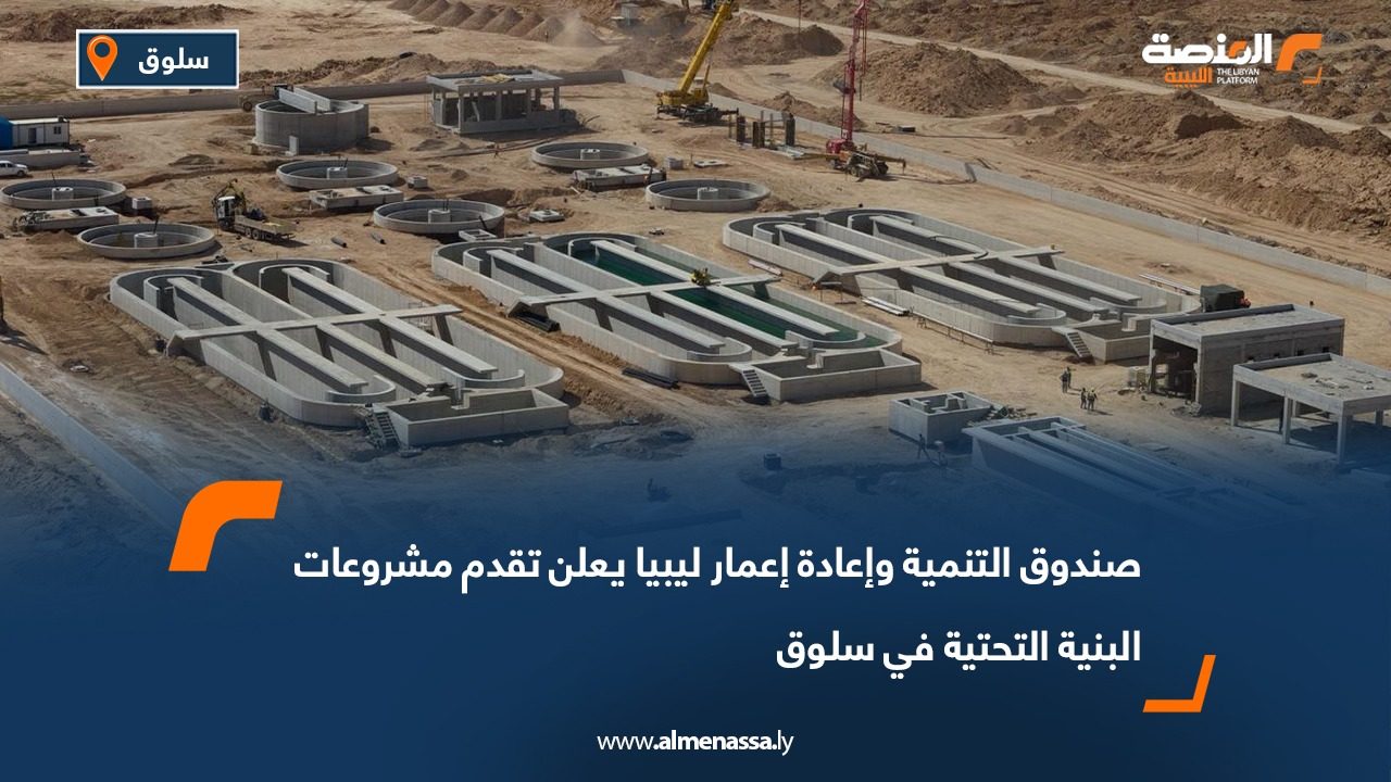 صندوق التنمية وإعادة إعمار ليبيا يعلن تقدم مشروعات البنية التحتية في سلوق