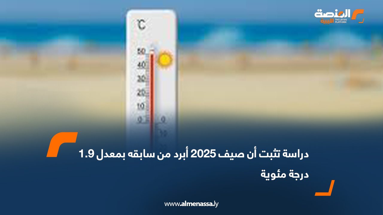 دراسة تثبت أن صيف 2025 أبرد من سابقه بمعدل 1.9 درجة مئوية