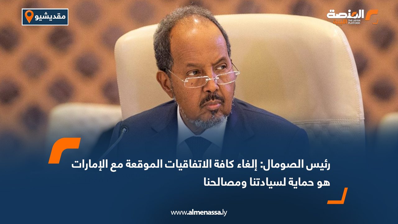 رئيس الصومال: إلغاء كافة الإتفاقيات الموقعة مع الإمارات هو حماية لسيادتنا و مصالحنا