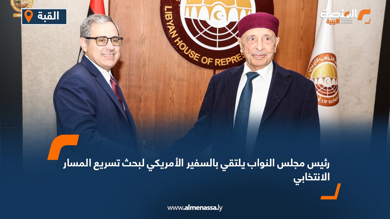 رئيس مجلس النواب يلتقي بالسفير الأمريكي لبحث تسريع المسار الانتخابي
