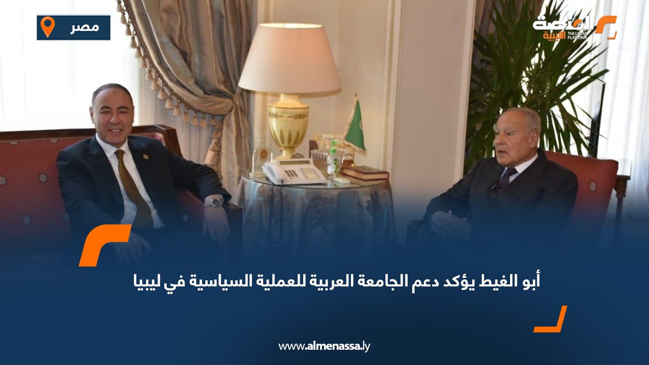 أبو الغيط يؤكد دعم الجامعة العربية للعملية السياسية في ليبيا