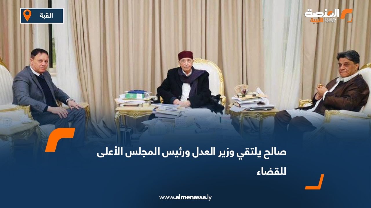 صالح يلتقي وزير العدل ورئيس المجلس الأعلى للقضاء