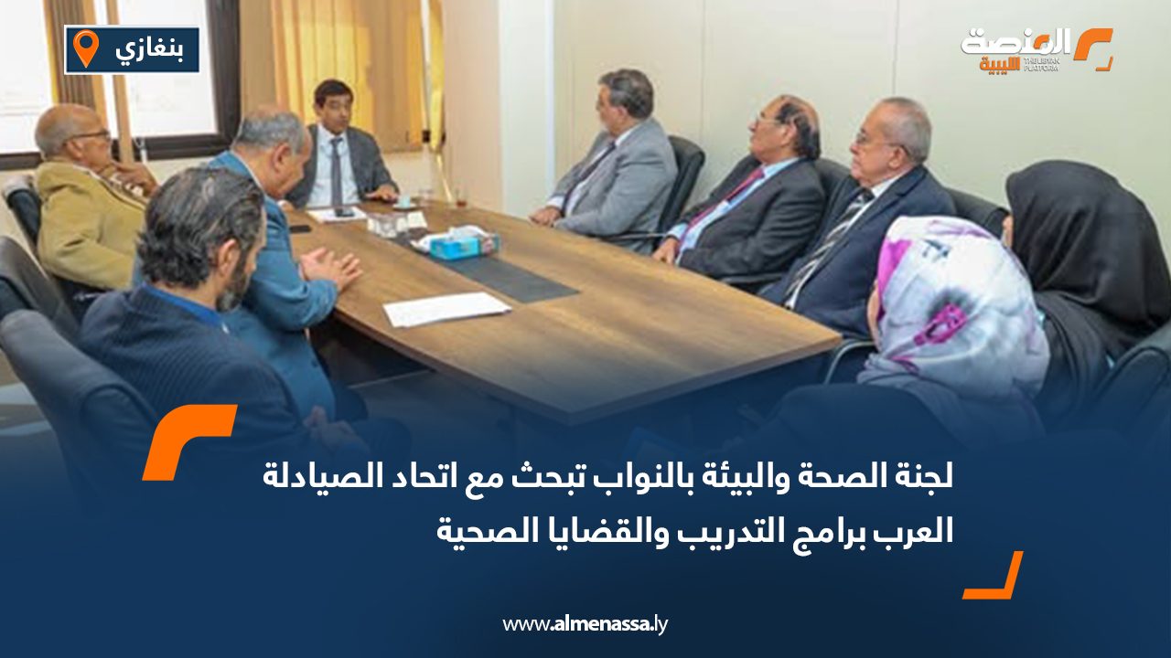 لجنة الصحة والبيئة بالنواب تبحث مع اتحاد الصيادلة العرب برامج التدريب والقضايا الصحية