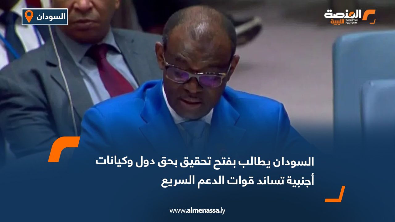 السودان يطالب بفتح تحقيق بحق دول وكيانات أجنبية تساند قوات الدعم السريع