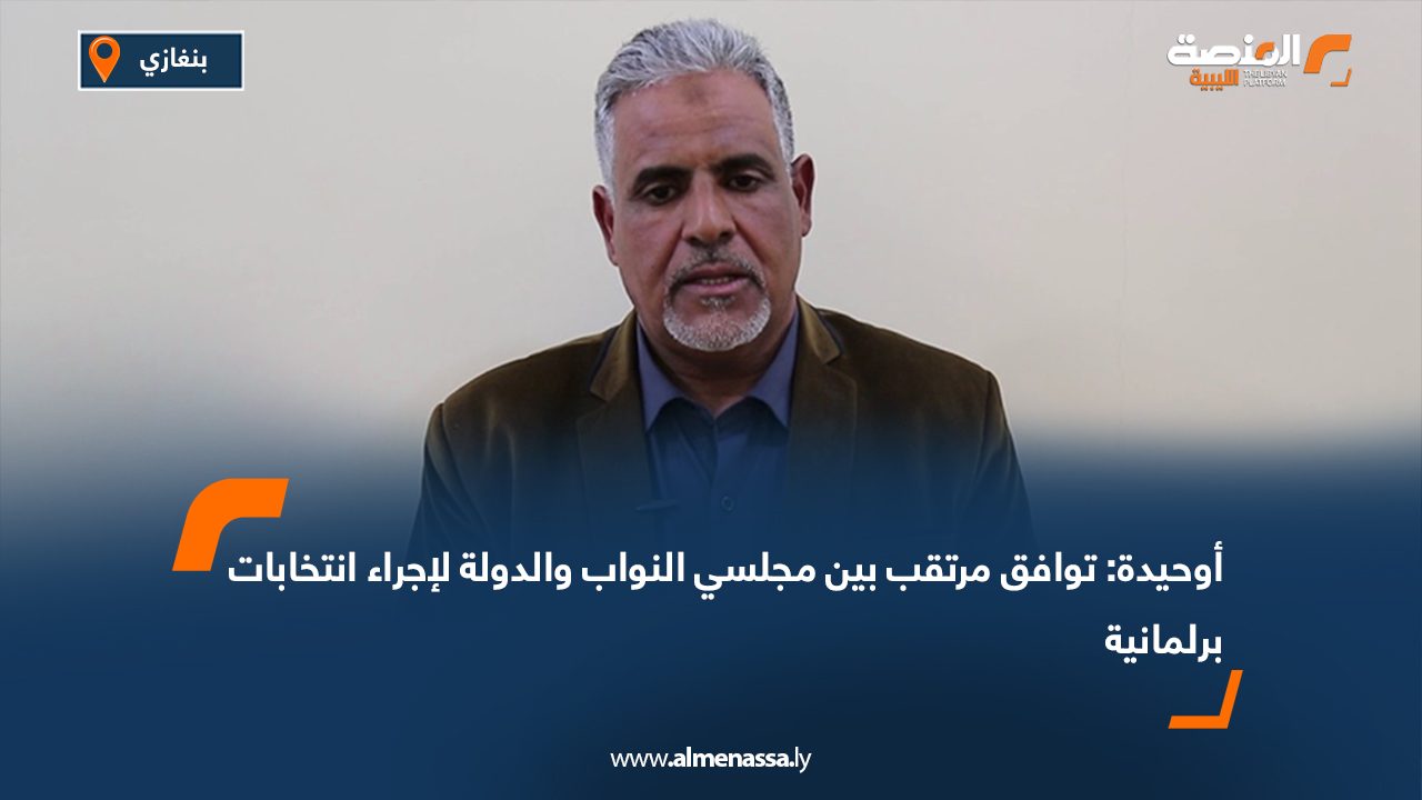 أوحيدة: توافق مرتقب بين مجلسي النواب والدولة لإجراء انتخابات برلمانية