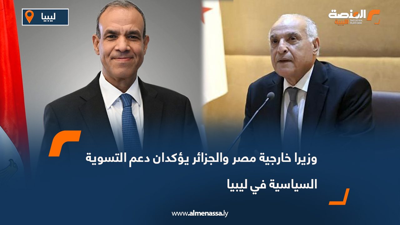 وزيرا خارجية مصر والجزائر يؤكدان دعم التسوية السياسية في ليبيا