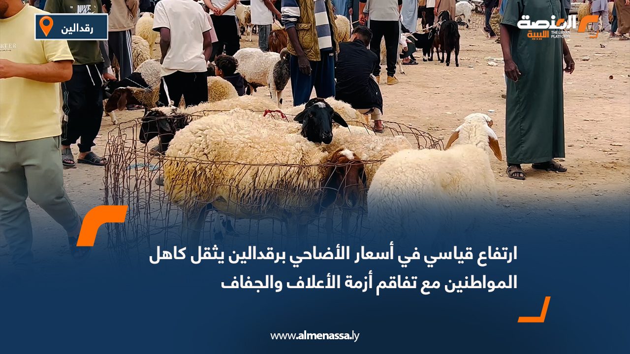 ارتفاع قياسي في أسعار الأضاحي برقدالين يثقل كاهل المواطنين مع تفاقم أزمة الأعلاف والجفاف