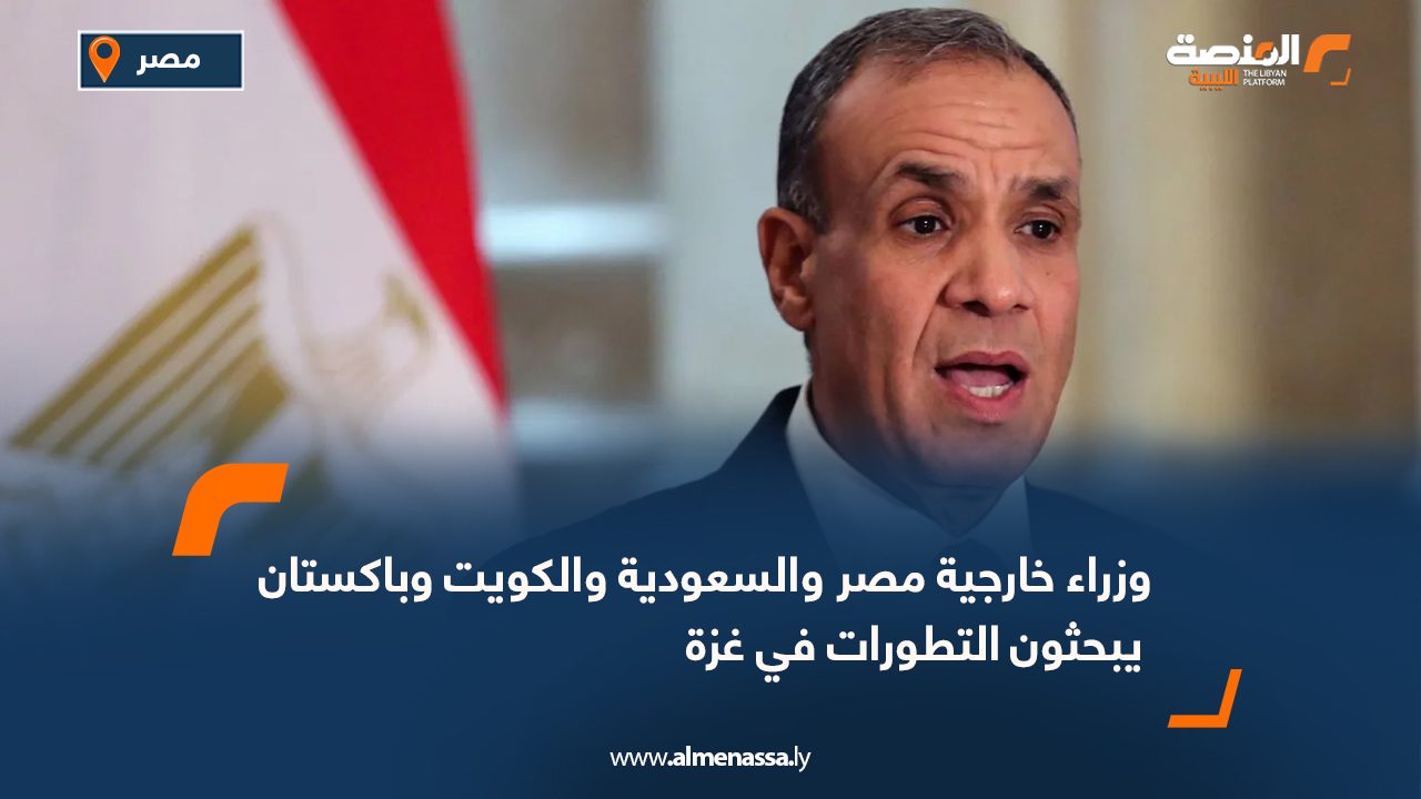 وزراء خارجية مصر والسعودية والكويت وباكستان يبحثون التطورات في غزة