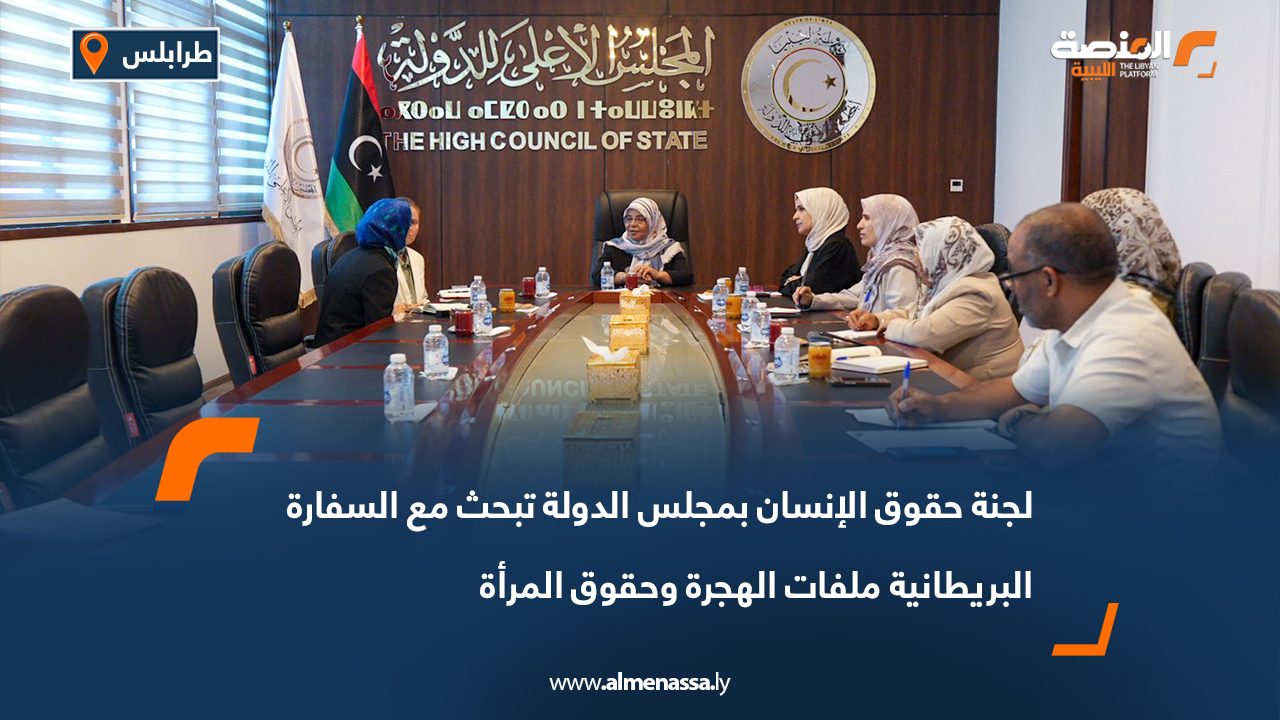 لجنة حقوق الإنسان بمجلس الدولة تبحث مع السفارة البريطانية ملفات الهجرة وحقوق المرأة