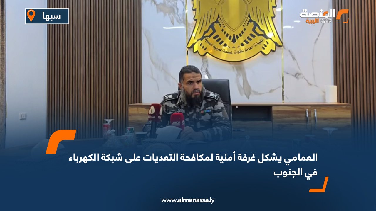 العمامي يشكل غرفة أمنية لمكافحة التعديات على شبكة الكهرباء في الجنوب