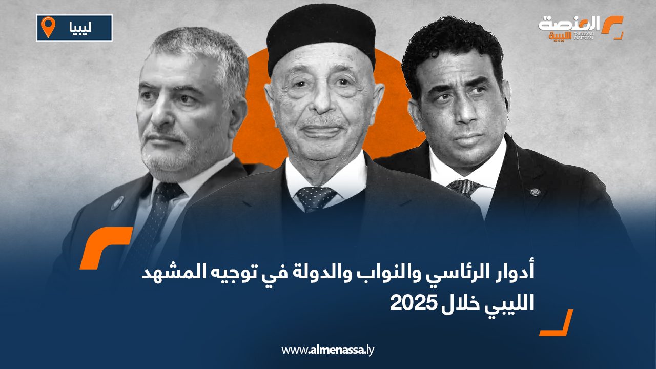 أدوار الرئاسي والنواب والدولة في توجيه المشهد الليبي خلال 2025