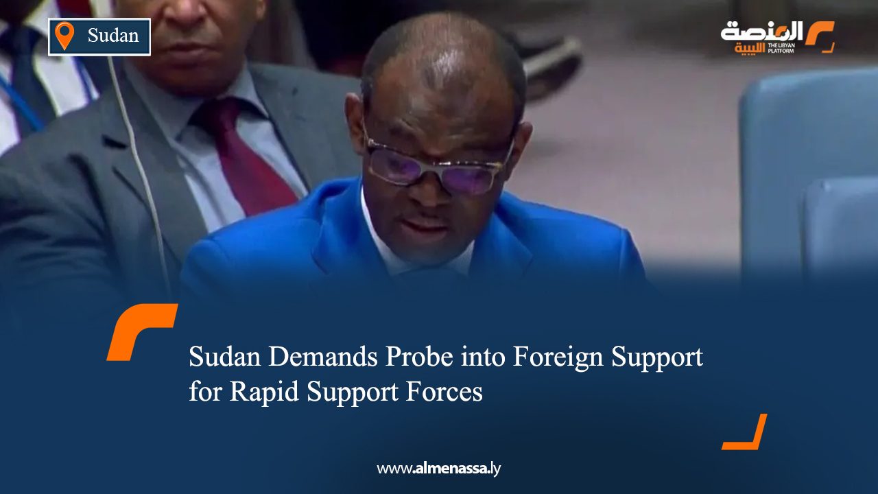 Sudan Demands Probe into Foreign Support for Rapid Support Forces
