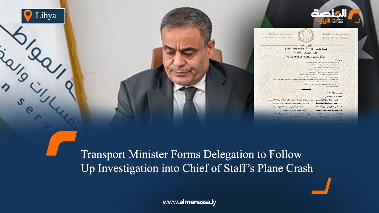 Transport Minister Forms Delegation to Follow Up Investigation into Chief of Staff’s Plane Crash  