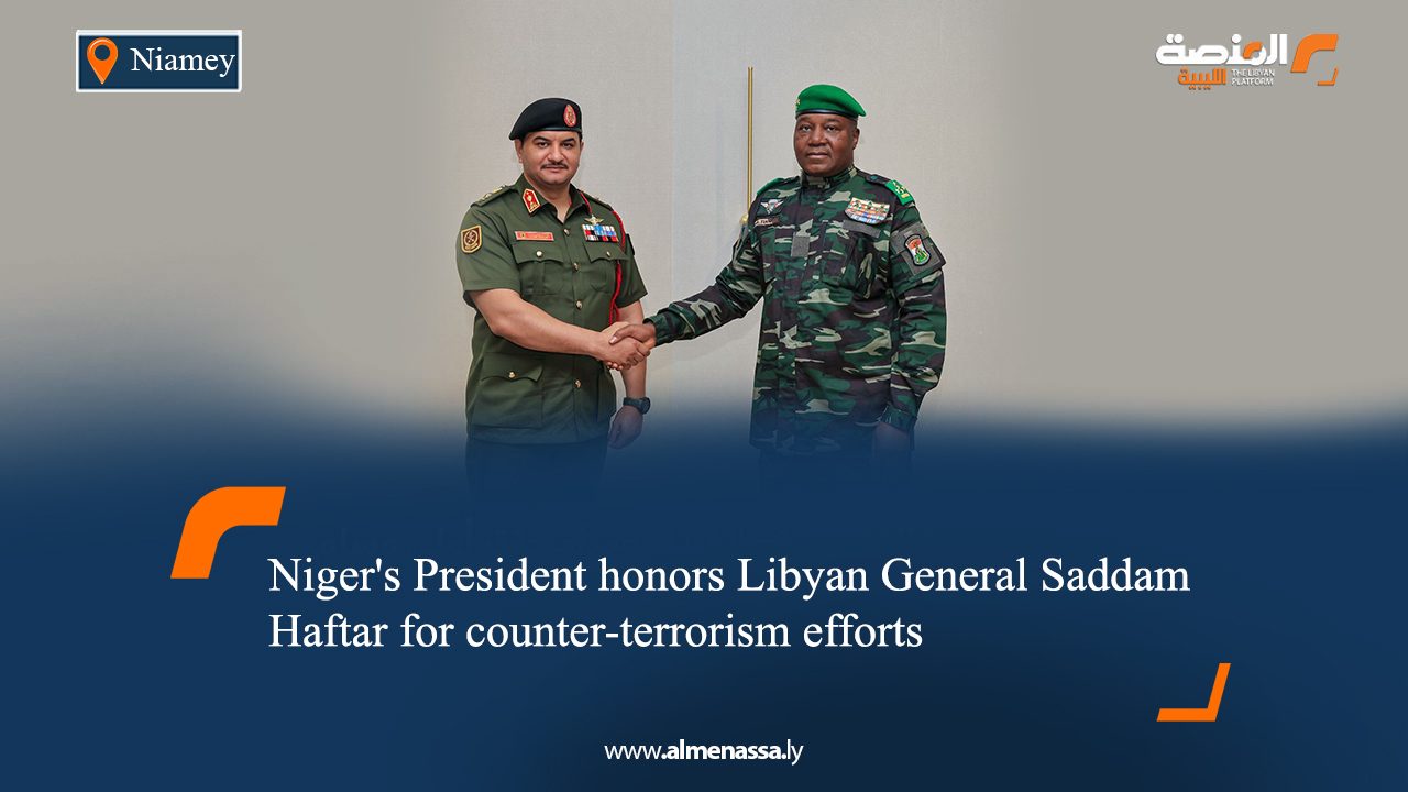 Niger's President honors Libyan General Saddam Haftar for counter-terrorism efforts